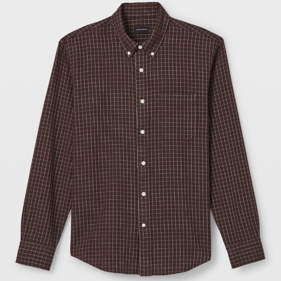 Long Sleeve Waffle Check Shirt - Brand New - NEVER WORN - Mole - Picture 4 of 4